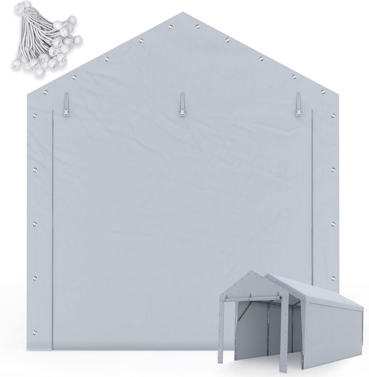 advance outdoor 10x20 ft carport replacement door with, main product view