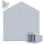 quictent 10 ft wide carport replacement canopy zipper, main product view