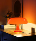 orange mushroom lamp, mid century modern table lamp, main product view