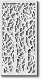 vima (twin trees) decorative wall art panel, main product view