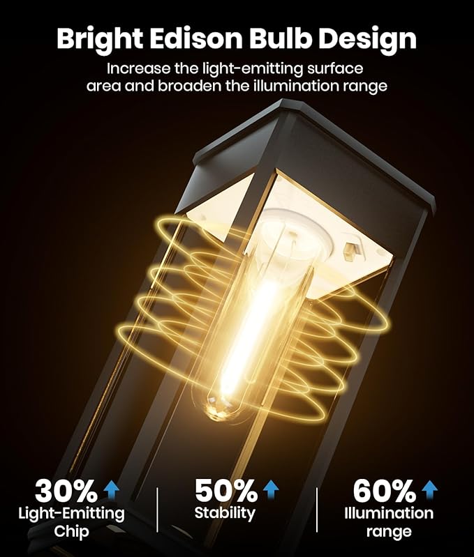 Solar Pathway Lights Outdoor, 12 Pack Bright Solar Lights Outdoor, Auto On/Off, IP65 Waterproof Landscape Lighting for Yard Patio Walkway Driveway Pathway (Warm White)