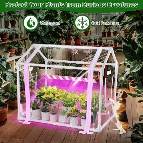 meonum mini greenhouse for indoor outdoor, portable green, package contents