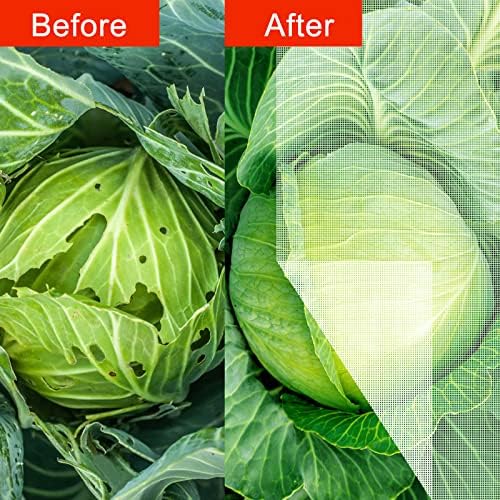 agfabric garden netting 20'x50' insect pest barrier bird, close-up detail