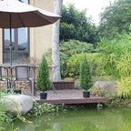 artificial topiary trees 3 foot artificial cedar trees, view 9