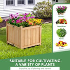s afstar outdoor wooden planter box, folding raised, close-up detail