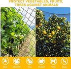 bstpcoo bird netting 25'x100' with 2.4" square mesh, package contents