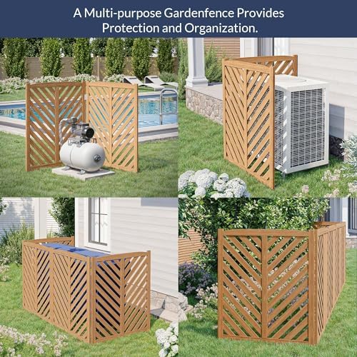 belleze privacy fence panels for outside, wooden air showing dimensions