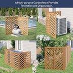 belleze privacy fence panels for outside, wooden air showing dimensions