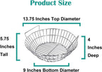 Charcoal Ash Basket for Large Big Green Egg Grill | Basket for Kamado Classic, Pit Boss, Louisiana Grills, Primo Kamado and Large Grill Dome, Stainless Steel