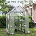 happygrill greenhouses for outdoors, portable greenhouse with pe, close-up detail