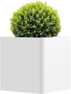 Large Square Planter for Outdoor Plants 20" L x 20" W x 20" H,Metal Planters for Outdoor Plants,Cube Planters with Drainage Hole for Porch/Patio/Garden