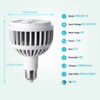 Hywyimlait Grow Lights for Indoor Plants, Full Spectrum 4000K, 22W Plant Light Bulb with High PPFD, E27 Base, LED Energy Saving Grow Light Bulb for Seeding and Growing, 1 Pack