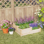 giantex raised garden bed, wood planter box for, view 9