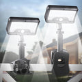 clip on solar motion lights outdoor,360°rotatable fence lights(2pack,6000k), main product view