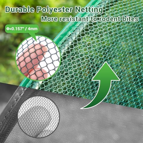 ohuhu crop cages for garden plant: 6x3x5 ft shown in use