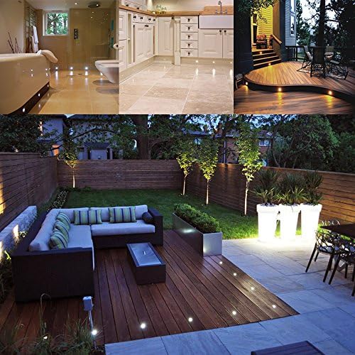 led deck lights kit 12v low voltage waterproof showing dimensions