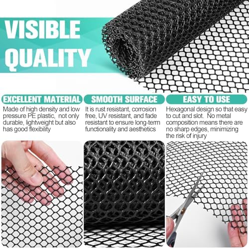 plastic mesh fence sheet 15.7in x 50ft, side view