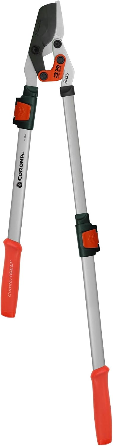extendable duallink bypass lopper, 29-1/2 in. to 37-1/2 shown in use