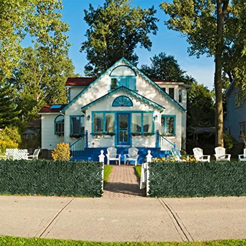 artificial ivy privacy fence,u'artlines heavy duty artificial hedges, front angle view