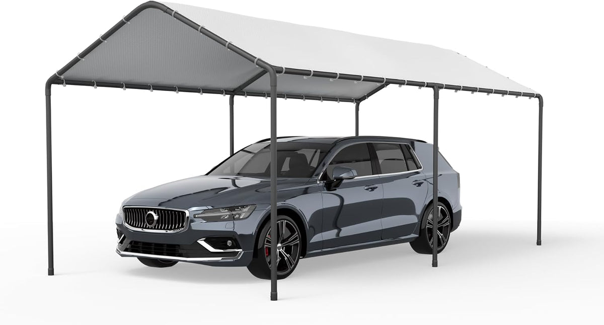 carport, 10‘ x 20’ garage car canopy w/water-resistant, main product view