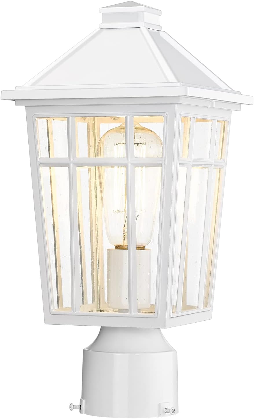 darkaway outdoor post lights lamp post light fixture, main product view