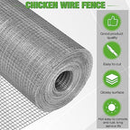 tatuo hardware cloth 1/2 inch 48in x 150ft, close-up detail