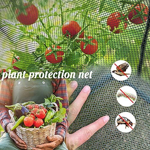 large tunnel 8.2'x4' plant netting cover 4ft tall, front angle view