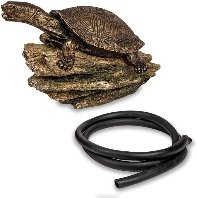 Aquascape Turtle On Log Spitter Fountain for Pond and Garden, 78371