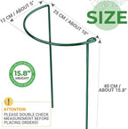 LEOBRO Plant Support, 8PCS Peony Cages and Supports, Plant Stakes for Indoor Plants, Outdoor Plants, Plant Holders, Tomato Monstera Hydrangea Support Cage, 10" W x 15.8" H
