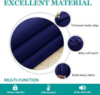 NICETOWN Wide Sliding Door Curtains - Thermal Insulated Drapes, Blackout Window Curtain, Privacy Blind for Living Room & Bedroom (Dark Blue, W100 x L108 inches)