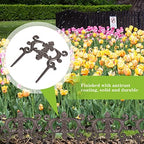 sungmor cast iron brown flower bed edging, side view