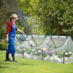 aoodor mini greenhouse for indoor and outdoor plant on a desk or shelf