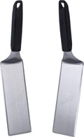 Blackstone 5550 Extra Long Griddle Spatula, Set of 2 | Heavy-Duty Stainless Steel, Non-Slip Plastic Handle, Heat Resistant, Dishwasher Safe