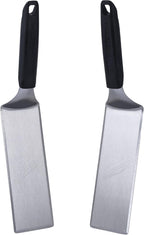 Blackstone 5550 Extra Long Griddle Spatula, Set of 2 | Heavy-Duty Stainless Steel, Non-Slip Plastic Handle, Heat Resistant, Dishwasher Safe