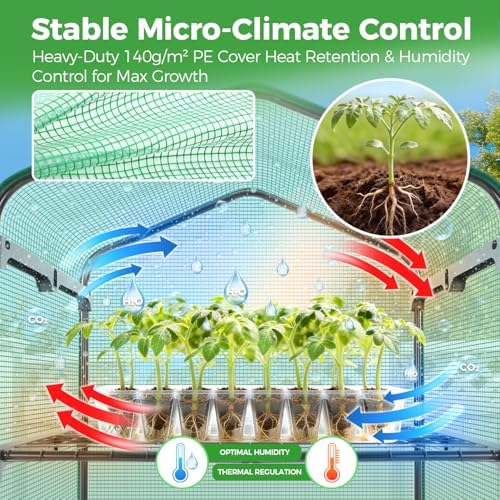 mini greenhouse for indoor outdoor: ohuhu 23 x, side view