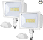 DEWENWILS 2-Pack 65W Flood Lights Outdoor, 6670 LM Super Bright Security Light Switch Controlled, IP65 Waterproof, 5000K LED Flood Light Outdoor for Yard, Garage, Garden, UL Listed