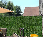 dearhouse artificial ivy privacy fence wall screen, 59x137.8inch, close-up detail