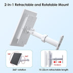 6W Solar Panel for Ring Spotlight Cam Battery & Stick Up Cam Battery, High-Efficiency Solar Charger with 360° Adjustable Retractable Bracket & 10ft Cable (3 Pack)