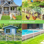 decorative garden fence, 24in (h) x 20ft(l) no, side view