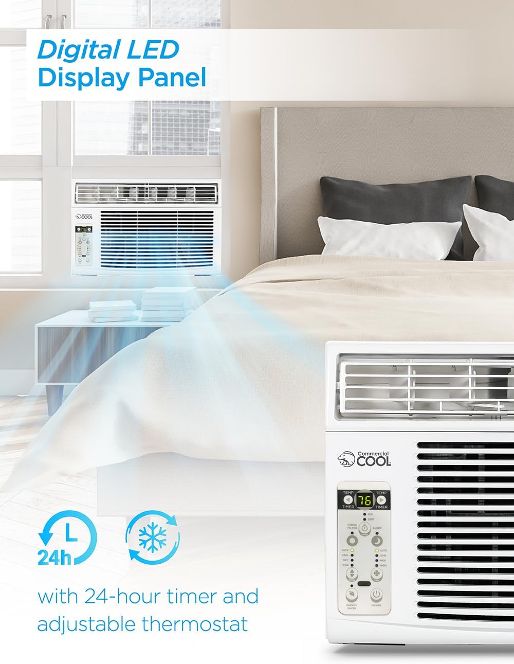 commercial cool cwam08w6c 8000 btu, ac unit cools showing dimensions
