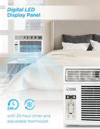 commercial cool cwam08w6c 8000 btu, ac unit cools showing dimensions