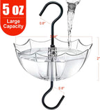 Ant Moat for Hummingbird Feeder, 5 OZ, 4 Pack,Clear | Umbrella Ant Guard, Large Capacity, 3.94 inch / 100 mm in diameter