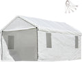 10x20 ft carport replacement canopy cover with enclosure, main product view
