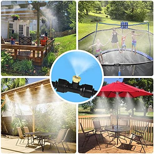 bonviee 75ft misters for outside patio, 23 brass on a desk or shelf