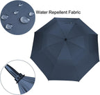 G4Free 47/54/62/68/72 Inch Automatic Open Golf Umbrella Oversize Extra Large Double Canopy Vented Windproof Waterproof Stick Umbrellas
