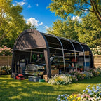 cobizi carport 12x20 heavy duty storage shelter shed shown in use