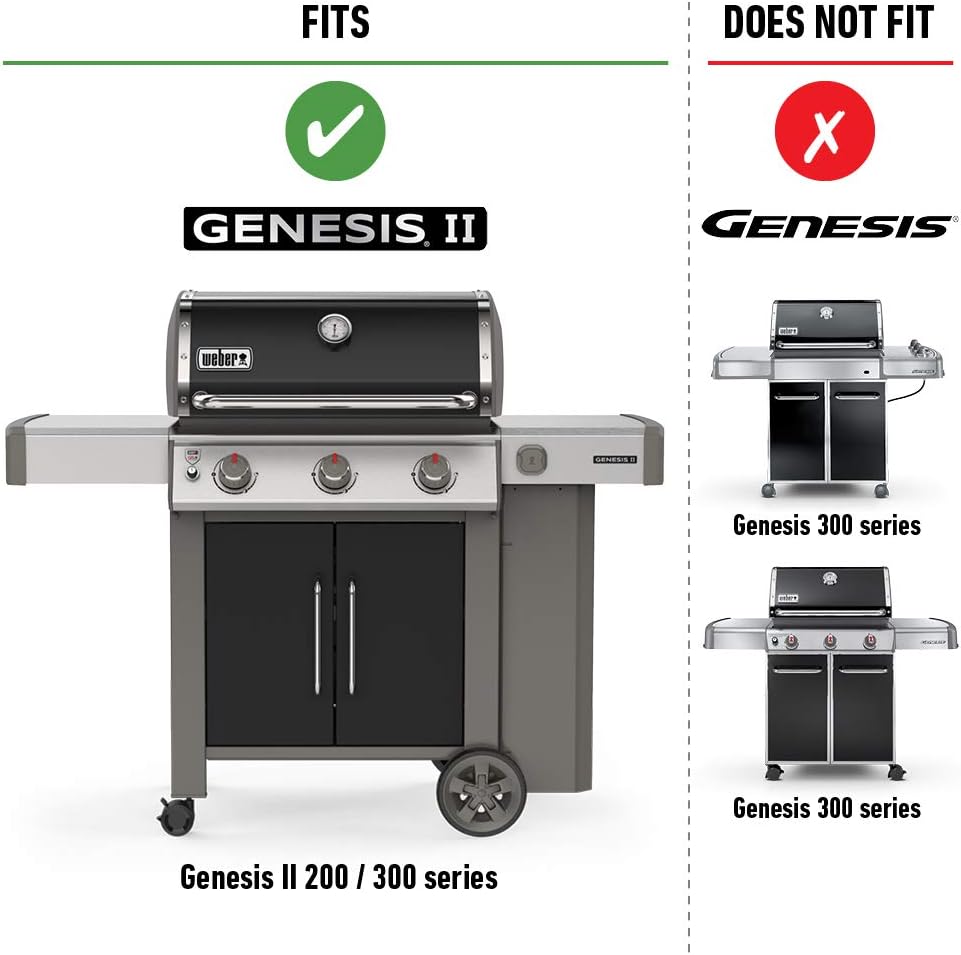 Weber® Grill Rotisserie Kit for Genesis II 200/300 Series | Great for Slow Roasting Chicken, Ribs, or Turkey on your Weber® Grill; Includes Spit, Forks, and Motor - Grill Accessories