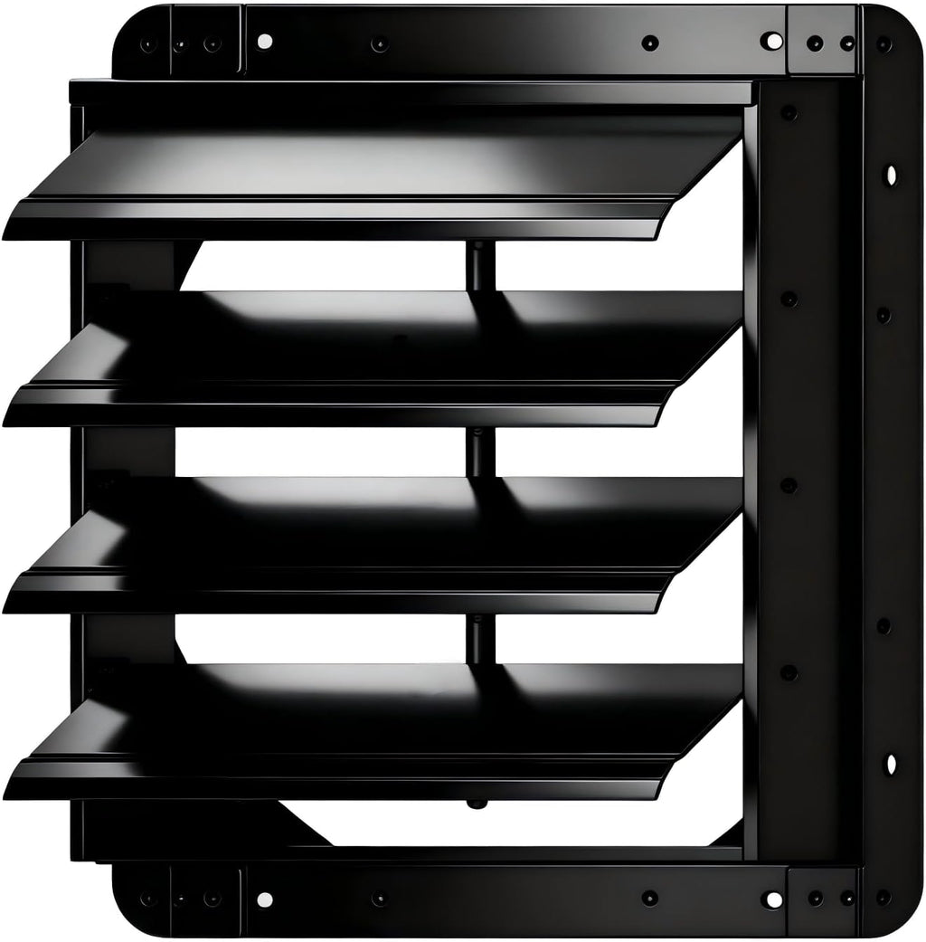 16 inch gravity shutter vent, galvanized steel automatic, main product view