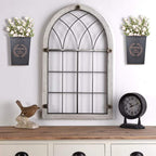 LESEN Rustic Metal Wall Planter Country Home Hanging Wall Vase Pocket for Plants or Flower Indoor or Outdoor Farmhouse Wall Decor,Set of 2