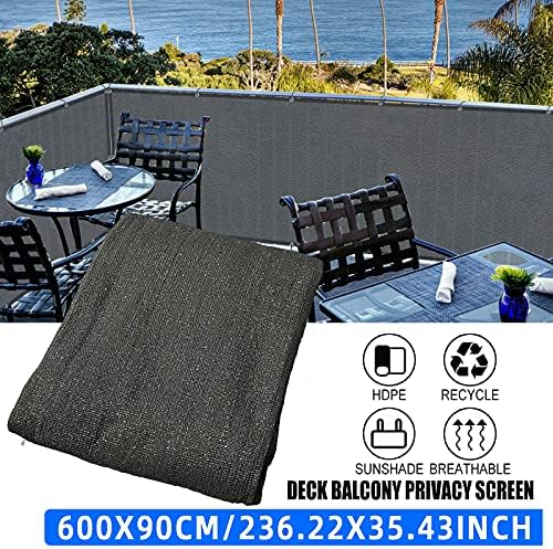 3'x20'balcony privacy screen cover fence cover uv protection, package contents